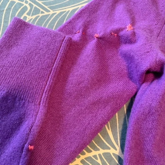 Purple Cashmere Sweater - Picture 5 of 8
